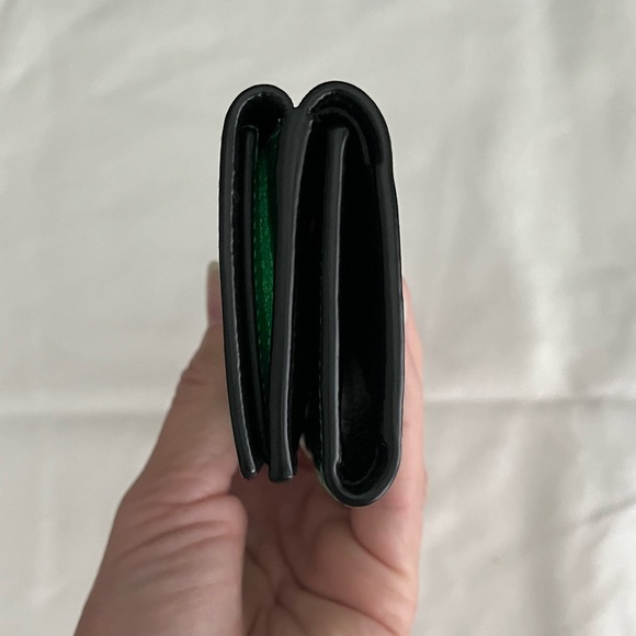 Saint Laurent Iridescent Green Trifold Wallet - Picture 9 of 16